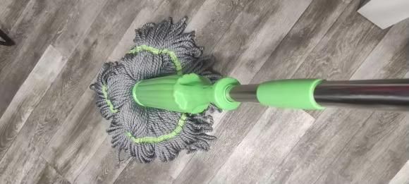 Hand Wash Bamboo Fiber Self-twisting Water Rotary Household Lazy Free Hand Wash Clean Large Mops