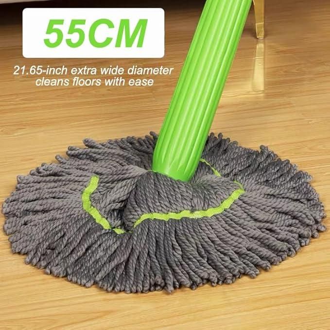 Hand Wash Bamboo Fiber Self-twisting Water Rotary Household Lazy Free Hand Wash Clean Large Mops