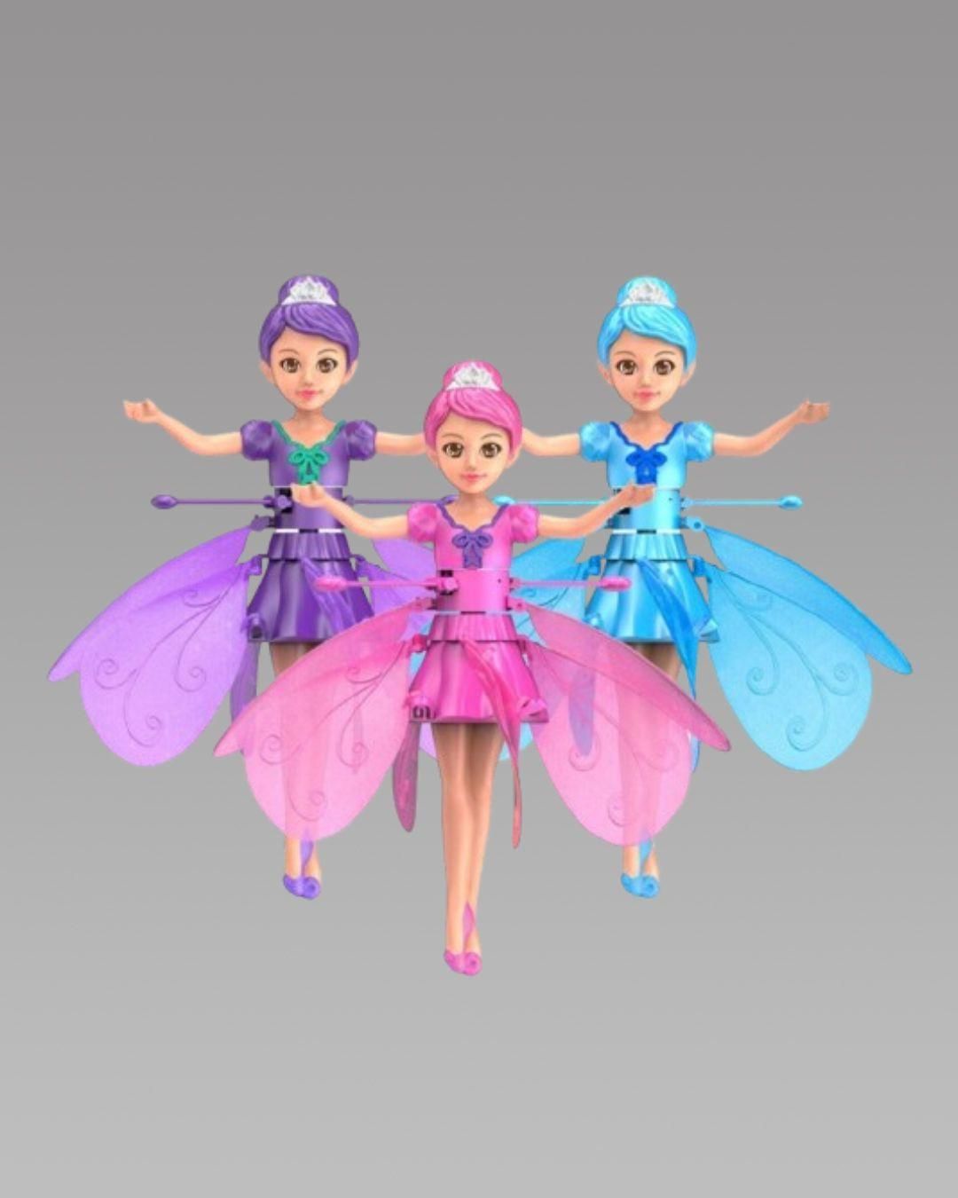 Magical Flying Fairy Doll — Hand Sensor Controlled Sky DancerMagical Flying Fairy Doll, Hand Sensor Control, USB Powered Magic Flying Fairy, Sky Dancers Flying Toy, Rainbow Glitter Flying Princess Doll Best Gift for Girls Boys