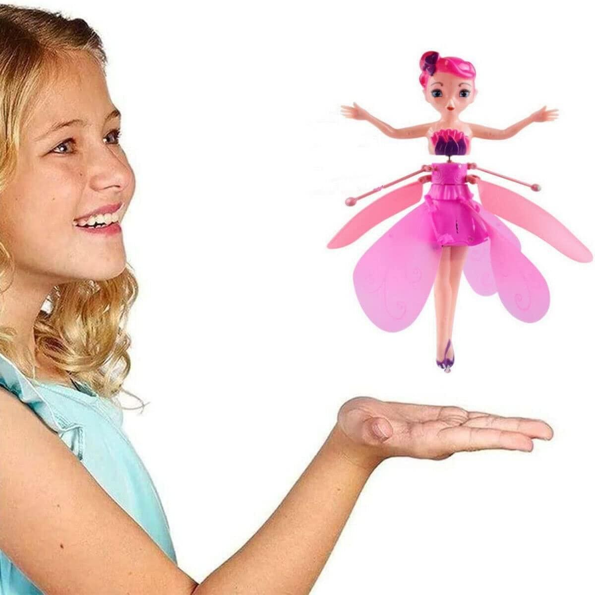 Magical Flying Fairy Doll — Hand Sensor Controlled Sky DancerMagical Flying Fairy Doll, Hand Sensor Control, USB Powered Magic Flying Fairy, Sky Dancers Flying Toy, Rainbow Glitter Flying Princess Doll Best Gift for Girls Boys