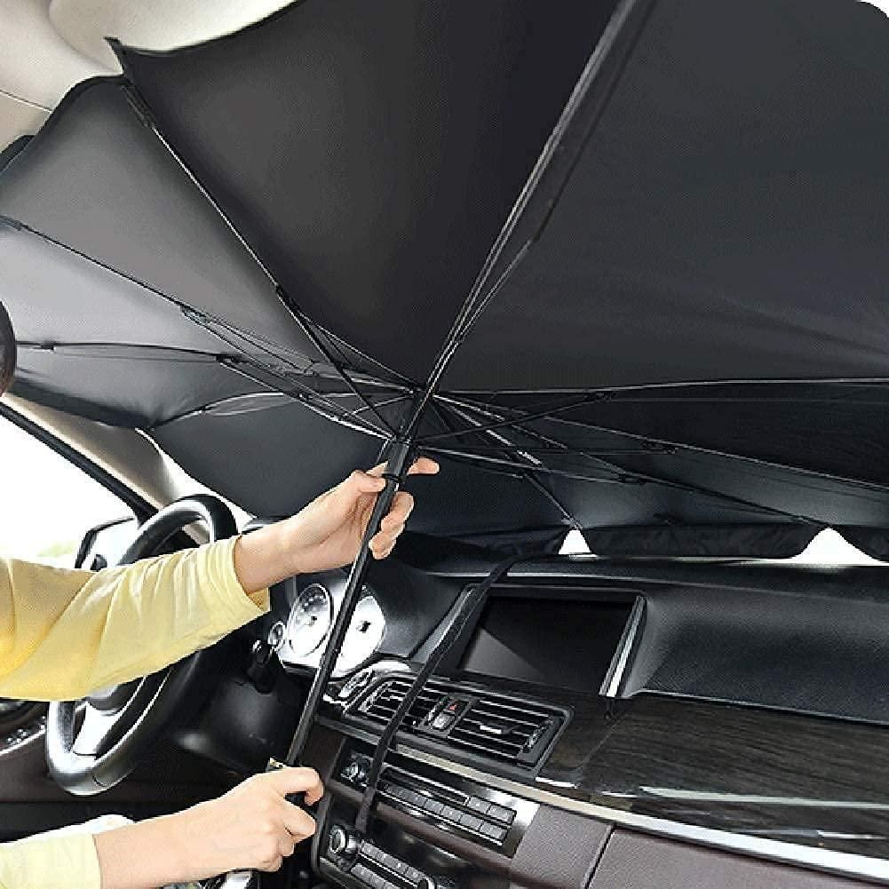 AutoGuard™ — Premium  Car Sun Shade Protector, Foldable Windshield Insulation Sun Shade for UV Protection Reflective Sunblocker Car Accessories for Pickup, Trucks, Large SUVs, and More (Large Size)